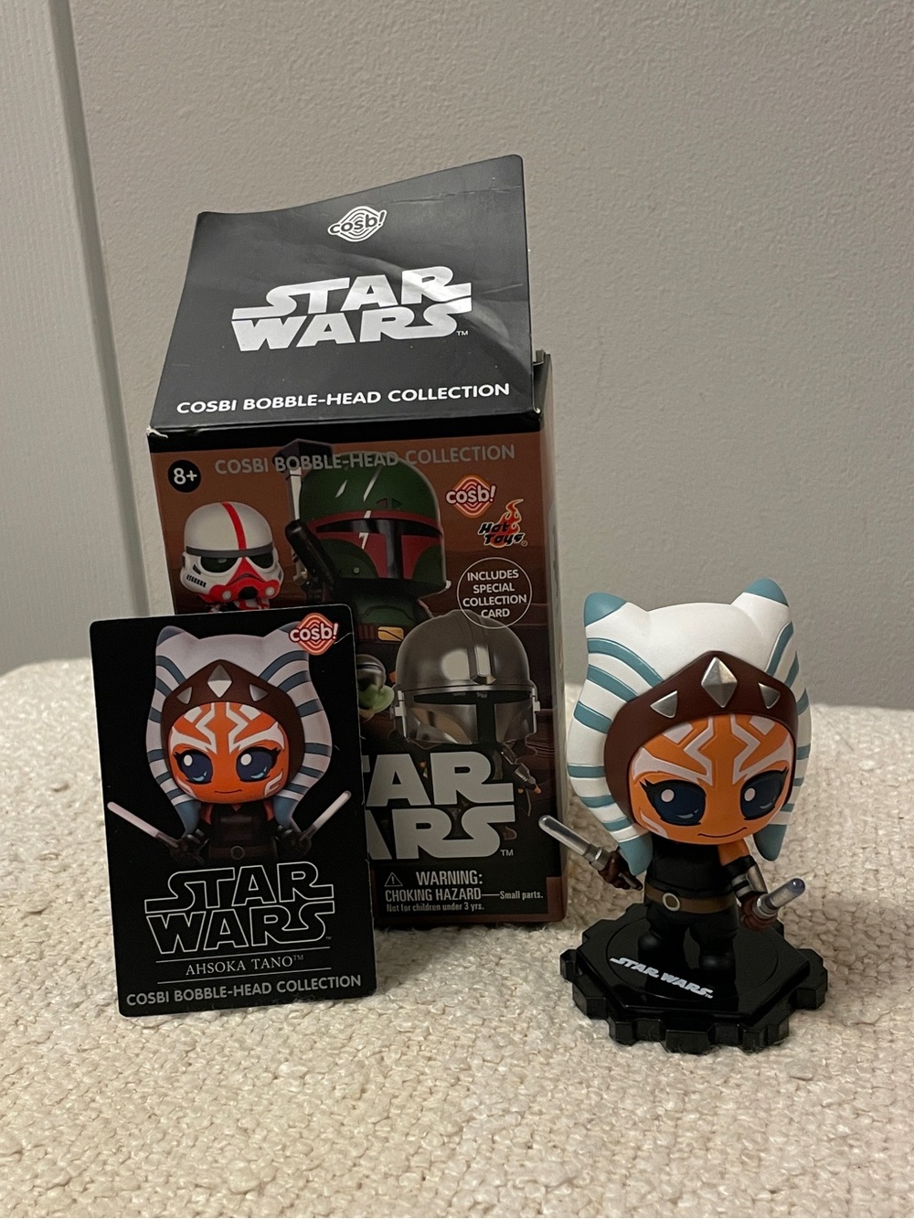 Cosbi Bobble-Head Collection Figurine featuring Ahsoka Tano from Star Wars